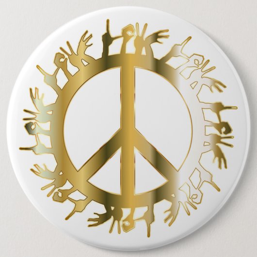 LIEBE HANDS PEACE SIGN BUTTON (Vorderseite)