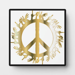 LIEBE HANDS PEACE SIGN FOTOPLATTE