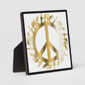 LIEBE HANDS PEACE SIGN FOTOPLATTE (Vorderseite)