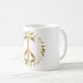 LIEBE HANDS PEACE SIGN KAFFEETASSE (VorderseiteRechts)
