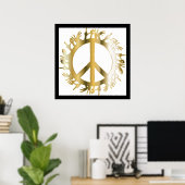 LIEBE HANDS PEACE SIGN POSTER (Heimbüro)