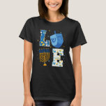 Liebe Hanukkah Dekorationen Dreidel Menorah Chanuk T-Shirt<br><div class="desc">Liebe Hanukkah Dekorationen Dreidel Menorah Chanukah.</div>