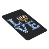 Liebe Hanukkah Jüdischer Urlaub Menorah Magnet (Rechte Seite)