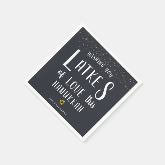 Liebe | Hanukkah-Party Serviette (Ecke)