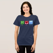 Liebe Hanukkah Tri-Blend Shirt (Vorderseite voll)