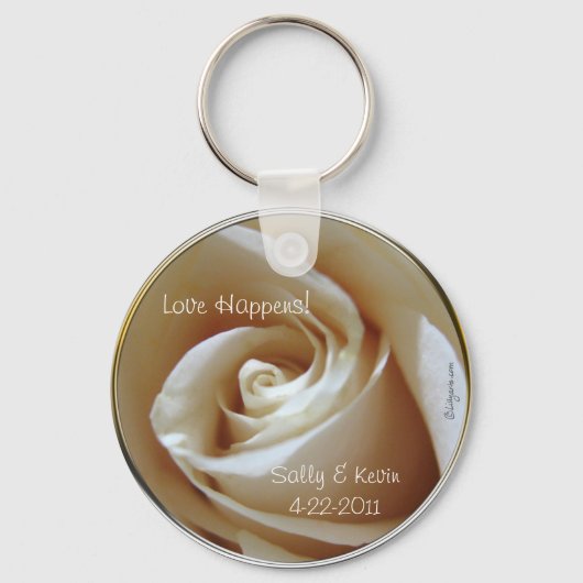 Liebe Happens Gastgeschenk Hochzeit Schlüsselanhän Schlüsselanhänger (Vorderseite)