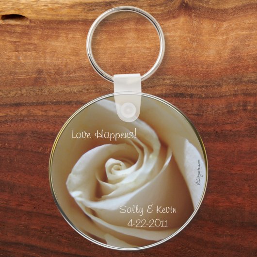 Liebe Happens Gastgeschenk Hochzeit Schlüsselanhän Schlüsselanhänger (Vorderseite)