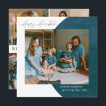 Liebe | Happy Hanukkah Foto Collage Feiertagskarte<br><div class="desc">Feiern Sie den Geist von Hanukkah mit Freunden und Familie mit unseren prächtigen Fotokarten. Modernes Design und trendige Schriftzeichen. Ein Foto vorne mit Platz auf der Rückseite für vier weitere. Fügen Sie Ihren benutzerdefinierten Gruß hinzu. Fügen Sie diesem Design Ihre benutzerdefinierte Formulierung hinzu, indem Sie die "Diese Vorlage bearbeiten"-Felder auf...</div>