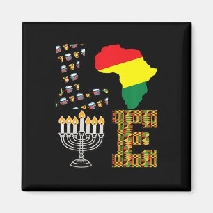 Liebe Happy Kwanzaa Afrika Karte Kinara Candles Af Magnet