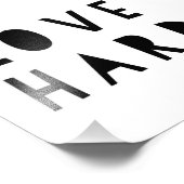 Liebe Hard 6" x 6", Kodak Pro Foto Paper (Satin) (Ecke)