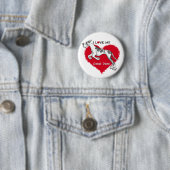 Liebe Harlequin Great Dane Button (Beispiel)