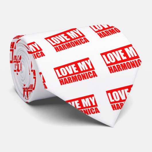 Liebe Harmonica Krawatte (Gerollt)