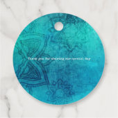 Liebe Harmonie Frieden mandala Blaue aquamarine Ho Geschenkanhänger (Rückseite)