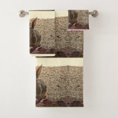 "Liebe-Häschen-" Badezimmer-Tuch-Set Badhandtuch Set (Insitu)