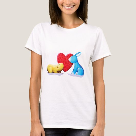 Liebe-Häschen T-Shirt (Vorderseite)