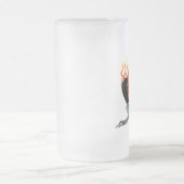 Liebe-Hass-Liebe-Tätowierungs-Bier-Tasse Mattglas Bierglas (Mittel)