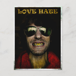 Liebe Hass Postkarte