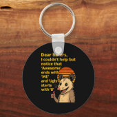 Liebe Hasser Phantastisch endet mit mir hässlich m Schlüsselanhänger (Vorderseite)