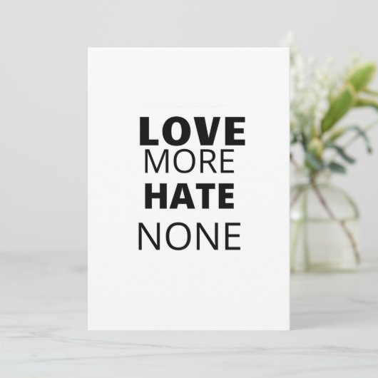 LIEBE HASST KEINE EINLADUNG (Stehend Vorderseite)