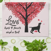 Liebe hat 4 Tatzen und einen Handtuch (Gefaltet)