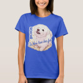 Liebe hat Fell Bichon T-Shirt (Vorderseite)