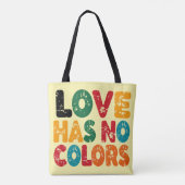 Liebe hat keine Farben zu Tasche (Rückseite)