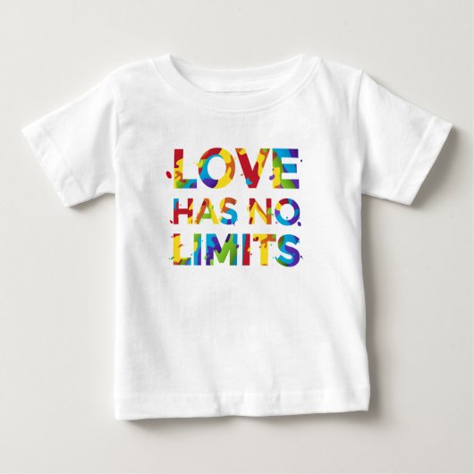 Liebe hat keine Grenzen Baby T-shirt (Vorderseite)