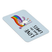 Liebe hat keine Grenzen Einhorn Magnet (Rechte Seite)