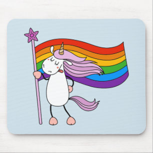 Liebe hat keine Grenzen Einhorn Mousepad