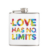 Liebe hat keine Grenzen Flachmann (Vorderseite)