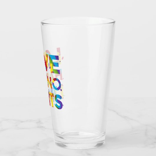 Liebe hat keine Grenzen Glas (Links)