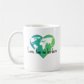 Liebe hat keine Grenzen Kaffee Tasse (Links)