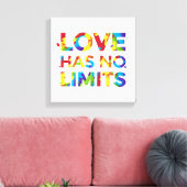 Liebe hat keine Grenzen Leinwanddruck (Insitu (Wohnzimmer))