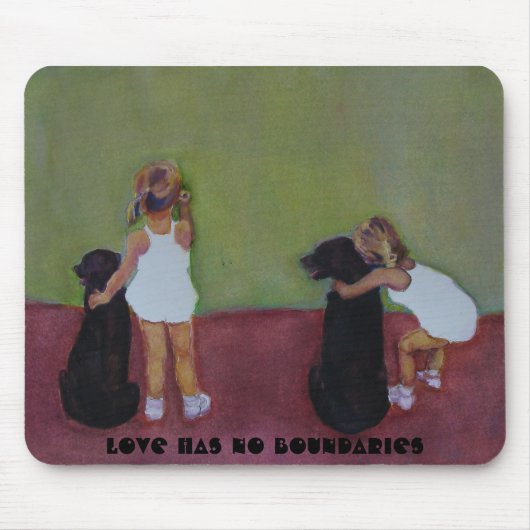 LIEBE HAT KEINE GRENZEN - Mausunterlage Mousepad (Vorne)