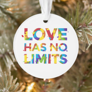 Liebe hat keine Grenzen Ornament