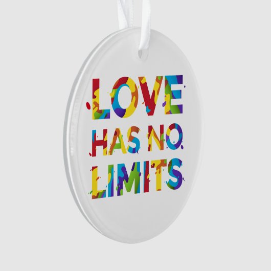 Liebe hat keine Grenzen Ornament (Vorderseite)