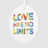 Liebe hat keine Grenzen Ornament (Vorderseite)