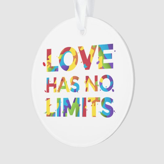 Liebe hat keine Grenzen Ornament (Vorderseite)