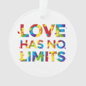 Liebe hat keine Grenzen Ornament (Vorderseite)