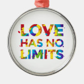 Liebe hat keine Grenzen Ornament Aus Metall (Vorne)