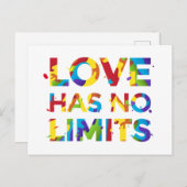 Liebe hat keine Grenzen Postkarte (Vorne/Hinten)