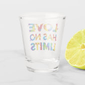 Liebe hat keine Grenzen Schnapsglas (Rückseite)