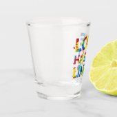 Liebe hat keine Grenzen Schnapsglas (Links)