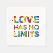 Liebe hat keine Grenzen Serviette (Vorderseite)