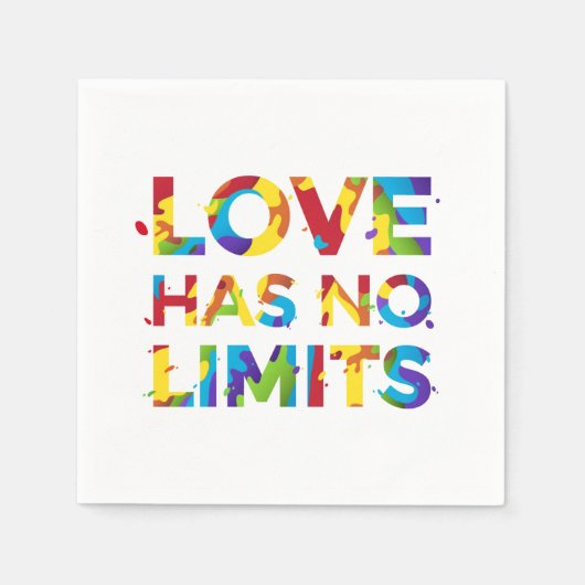 Liebe hat keine Grenzen Serviette (Vorderseite)