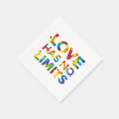Liebe hat keine Grenzen Serviette (Ecke)