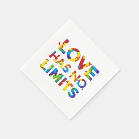 Liebe hat keine Grenzen Serviette (Ecke)