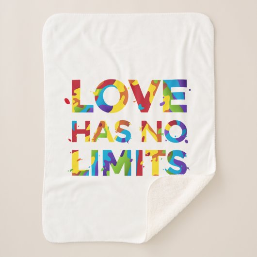Liebe hat keine Grenzen Sherpadecke (Vorderseite)