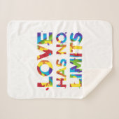 Liebe hat keine Grenzen Sherpadecke (Vorderseite (Horizontal))