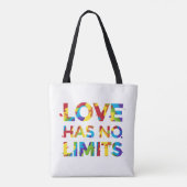 Liebe hat keine Grenzen Tasche (Rückseite)
